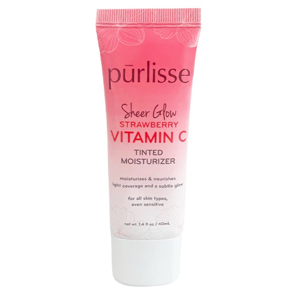 Purlisse Sheer Glow Strawberry Vitamin C Tinted Moisturizer in Light Medium